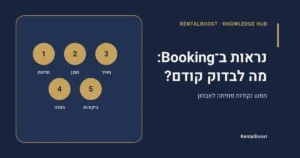 איך לשפר נראות ב־Booking.com: אבחון לפני הנחות ומבצעים